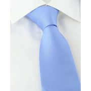 Michelsons of London Plain Ployester Tie - Light Blue
