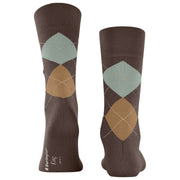 Burlington King Socks - Brown/Mint Green