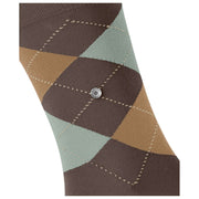 Burlington King Socks - Brown/Mint Green