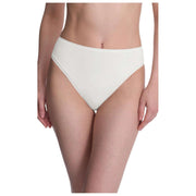 Natori Bliss Bare Cotton High Cut Brief - Ivory
