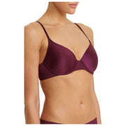Natori EverFit Seamless Convertible T-Shirt Bra - Black Raspberry