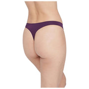 Skarlett Blue Entice Front Lace Thong - Majestic/Nylon Tan