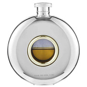 Orton West 4oz Celtic Porthole Hip Flask - Silver