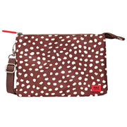 Roka Carnaby XL Recycled Canvas Crossbody Bag - Brown Spot