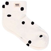 Roka Wembley Ankle Socks - Marshmellow White Dot