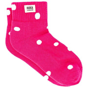 Roka Wembley Ankle Socks - Pink Dot