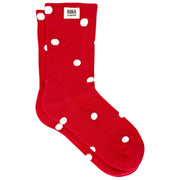 Roka Wimbledon Crew Socks - Scarlet Red Dot