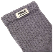 Roka Windsor Crew Socks - Smoke Grey