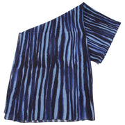Bassin and Brown Herbarium Abstract Cotton Scarf  - Blue/Lilac/Sky