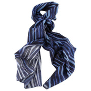 Bassin and Brown Herbarium Abstract Cotton Scarf  - Blue/Lilac/Sky