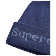 Superdry & Co Athletic Essentials Logo Knit Beanie Hat - Mariner Navy