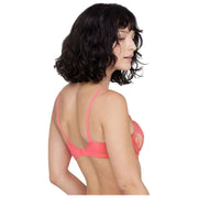 Skarlett Blue Entice Lace Balconette Bra - Rosy/Terracotta Orange