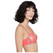 Skarlett Blue Entice Lace Balconette Bra - Rosy/Terracotta Orange