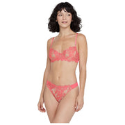 Skarlett Blue Entice Lace Balconette Bra - Rosy/Terracotta Orange