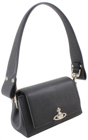 Vivienne Westwood Hazel Saffiano Small Handbag - Black