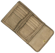 Campomaggi Cortona Stud Coin Purse - Cement Grey