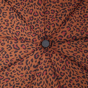Roka Waterloo Recycled Nylon Umbrella - Mini Leopard Brown