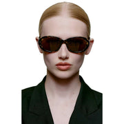 A.Kjaerbede Anma Sunglasses - Black/Yellow Tortoise
