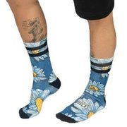 American Socks Daises Mid High Socks - Navy