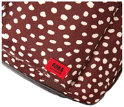 Roka Gatwick Small Recycled Canvas Duffle Bag - Brown Dot