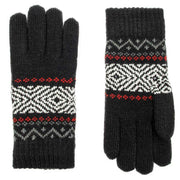 dents-jacquard-geometric-knitted-gloves---black-34477662
