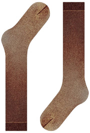 Falke Glitter 30 Denier Knee High Socks - Barolo/Gold