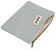 Hindbag Ema Medium Zipped Pouch - Blue Stripes