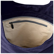 Roka Hoxton Large Cotton Canvas Shoulder Bag - Navy Blue