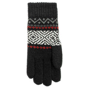dents-jacquard-geometric-knitted-gloves---black-34477665