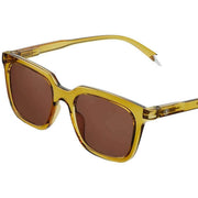 Barner Holly Glossy Sunglasses - Ecru Olive Green/Cocoa Brown