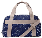 Roka Gatwick Medium Recycled Canvas Duffle Bag - Navy Polka Dot