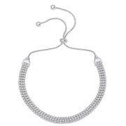 Beginnings Multi Strand Cup Chain Bracelet - Silver