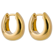 Beginnings Rounded Huggie Hoop Earrings - Gold