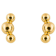 Beginnings Triple Ball Stud Earrings - Gold