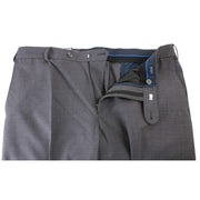 BRUHL Steward Classic Plain Front Wool Mix Trousers - Mid Grey