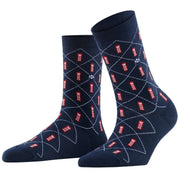 Burlington British Box Socks - Navy