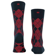 Burlington Carrington Socks - Marine Navy/Red