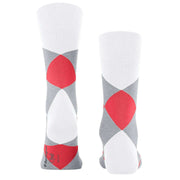 Burlington Clyde Socks - White/Pink/Grey