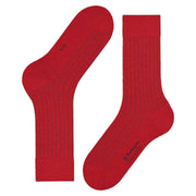 Burlington Duke Street Socks - Fire Red