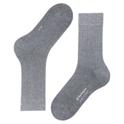 Burlington Duke Street Socks - Steel Mel