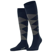 Burlington Edinburgh Knee High Socks - Marine Blue