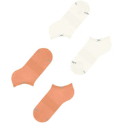 Burlington Everyday 2-Pack Sneaker Socks - Peach Orange