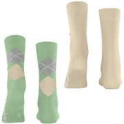 Burlington Everyday Mix 2-Pack Socks - Quiet Green