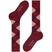 Burlington Marylebone Knee High Socks - Cranberry Red