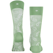 Burlington Paisley Socks - Quiet Green