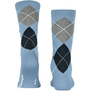 Burlington Rib Court Socks - Crystal Blue