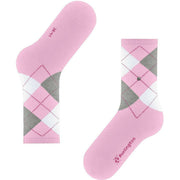 Burlington Rib Courtside Socks - Sporty Rose Pink