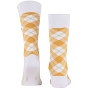 Burlington Tartan Socks - White