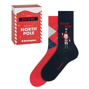 Burlington X-Mas Gift Box Socks - Navy/Red