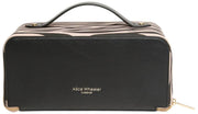 Alice Wheeler London Animal Print Train Case - Black/Zebra